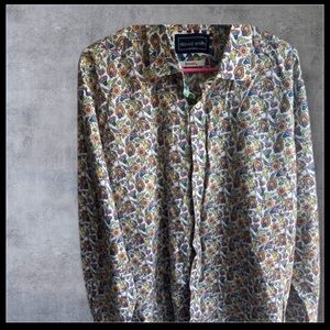David Smith Colorful Paisley Shirt 4XL